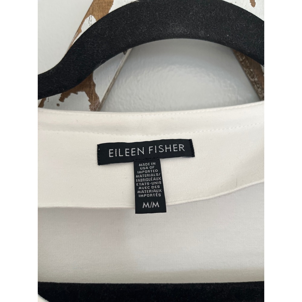 Eileen Fisher Jacket Women's Medium Travel Ponte Full Zip White - Picture 3 of 6